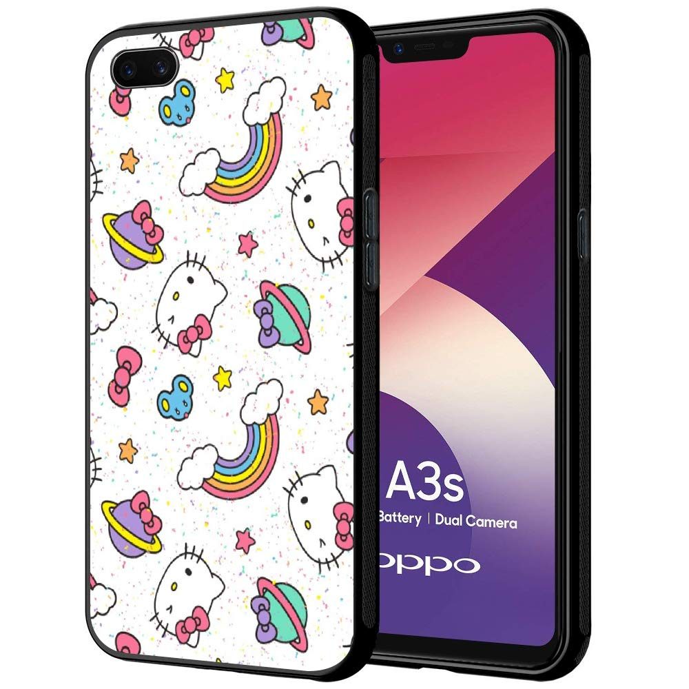 Amazon Brand - Solimo Designer Rainbow Printed Hard Back Case Mobile Cover for Oppo A3s (D1220)