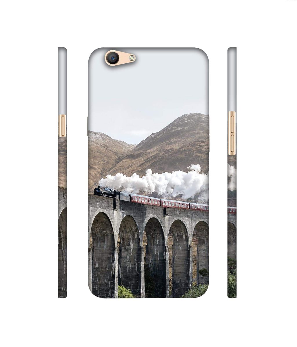 Amazon Brand - Solimo Designer Steam Train 3D Printed Hard Back Case Mobile Cover for Oppo F1s