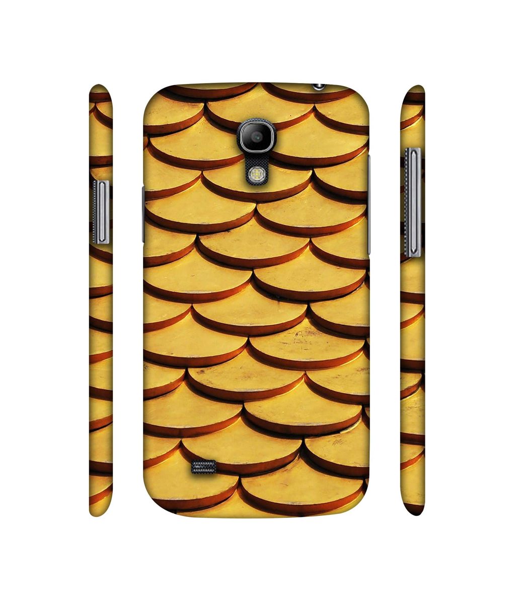 Amazon Brand - Solimo Designer Wooden Semi Circle Texture 3D Printed Hard Back Case Mobile Cover for Samsung Galaxy S4 Mini