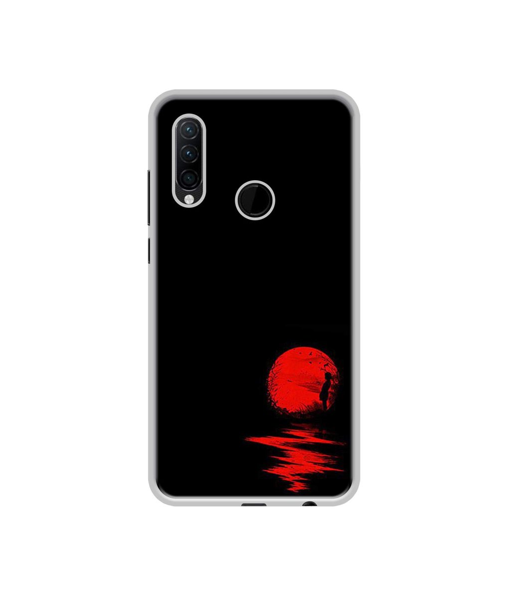 Amazon Brand - Solimo Designer Red Moon UV Printed Soft Back Case Mobile Cover for Lenovo K10 Note
