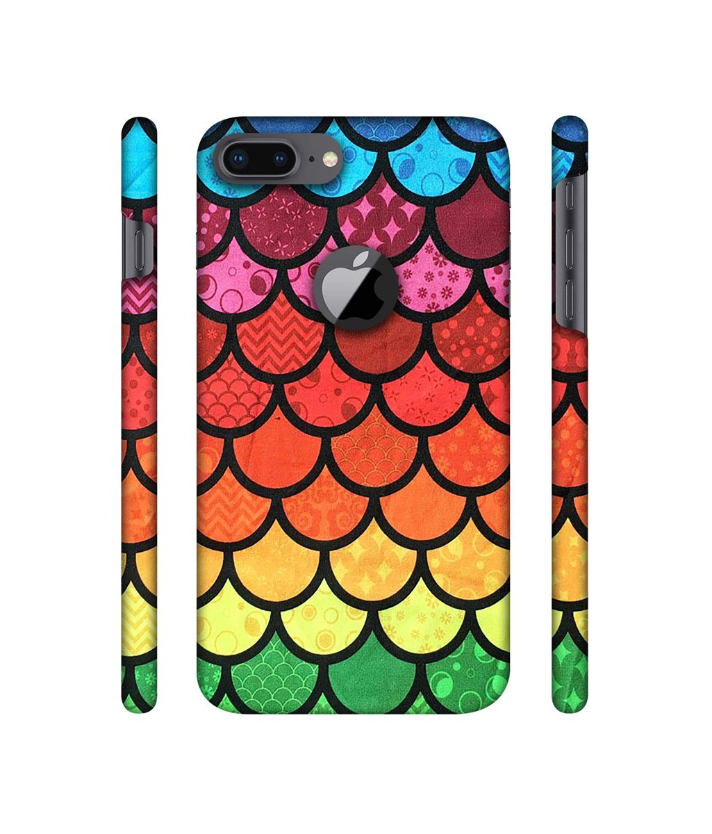 Amazon Brand - Solimo Designer Multicolor Pattern 3D Printed Hard Back Case Mobile Cover for Apple iPhone 8 Plus (with Logo Cut)