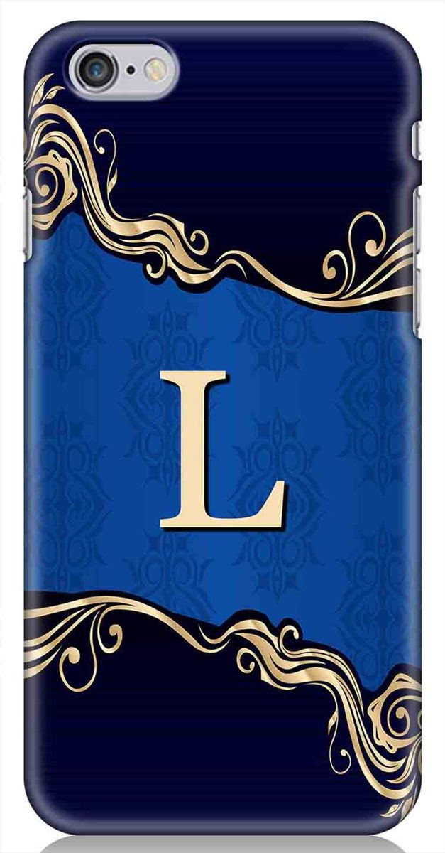 Amazon Brand - Solimo Designer Blue Pattern Alphabet-L 3D Printed Hard Back Case Mobile Cover for Apple iPhone 6s