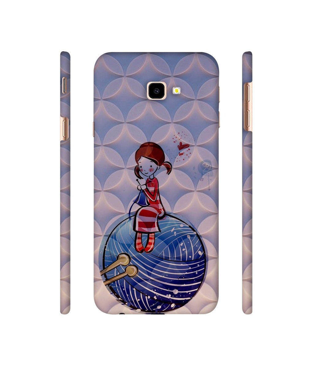 Amazon Brand - Solimo Designer Lady Vector Patternn 3D Printed Hard Back Case Mobile Cover for Samsung Galaxy J4 Plus