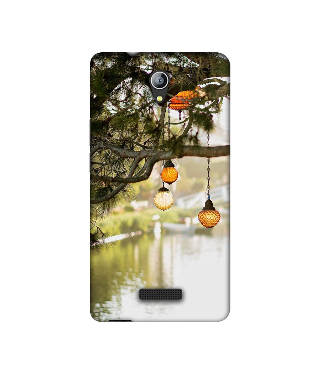 Amazon Brand - Solimo Designer Hanging Lights 3D Printed Hard Back Case Mobile Cover for Micromax Canvas Pace 4G Q416