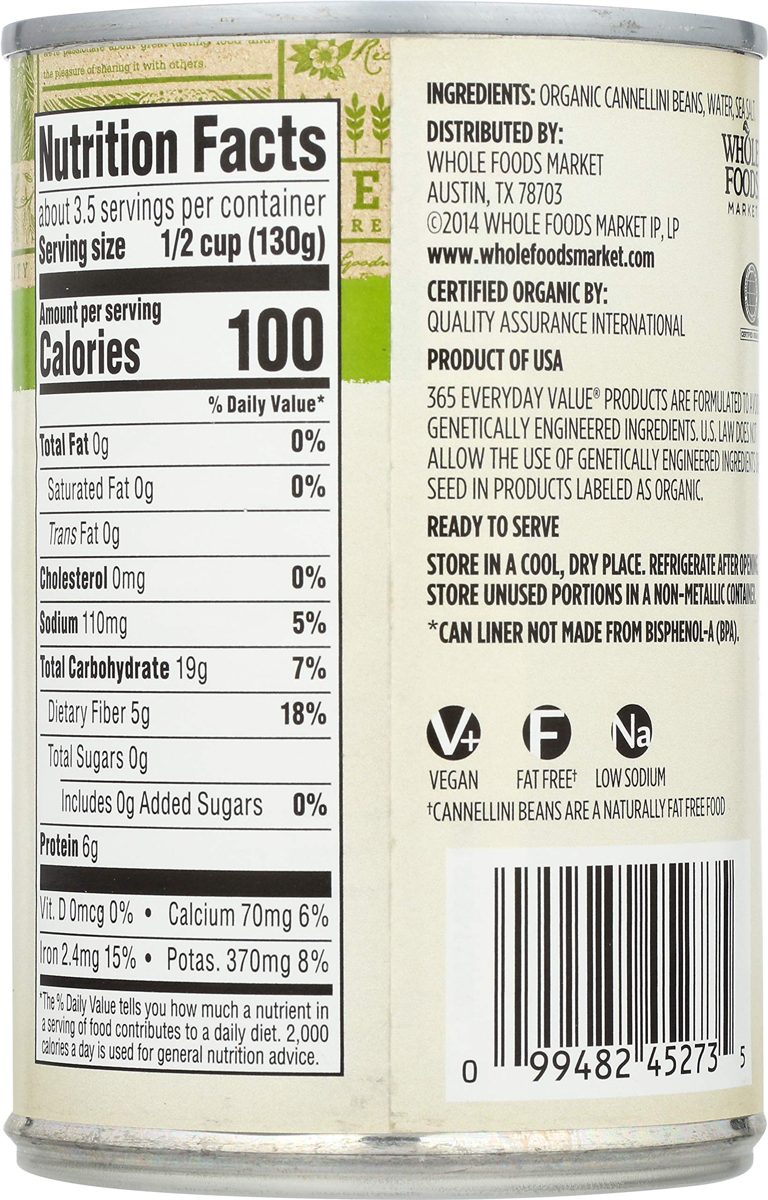 365 Everyday Value, Organic Cannellini Beans, 15 oz