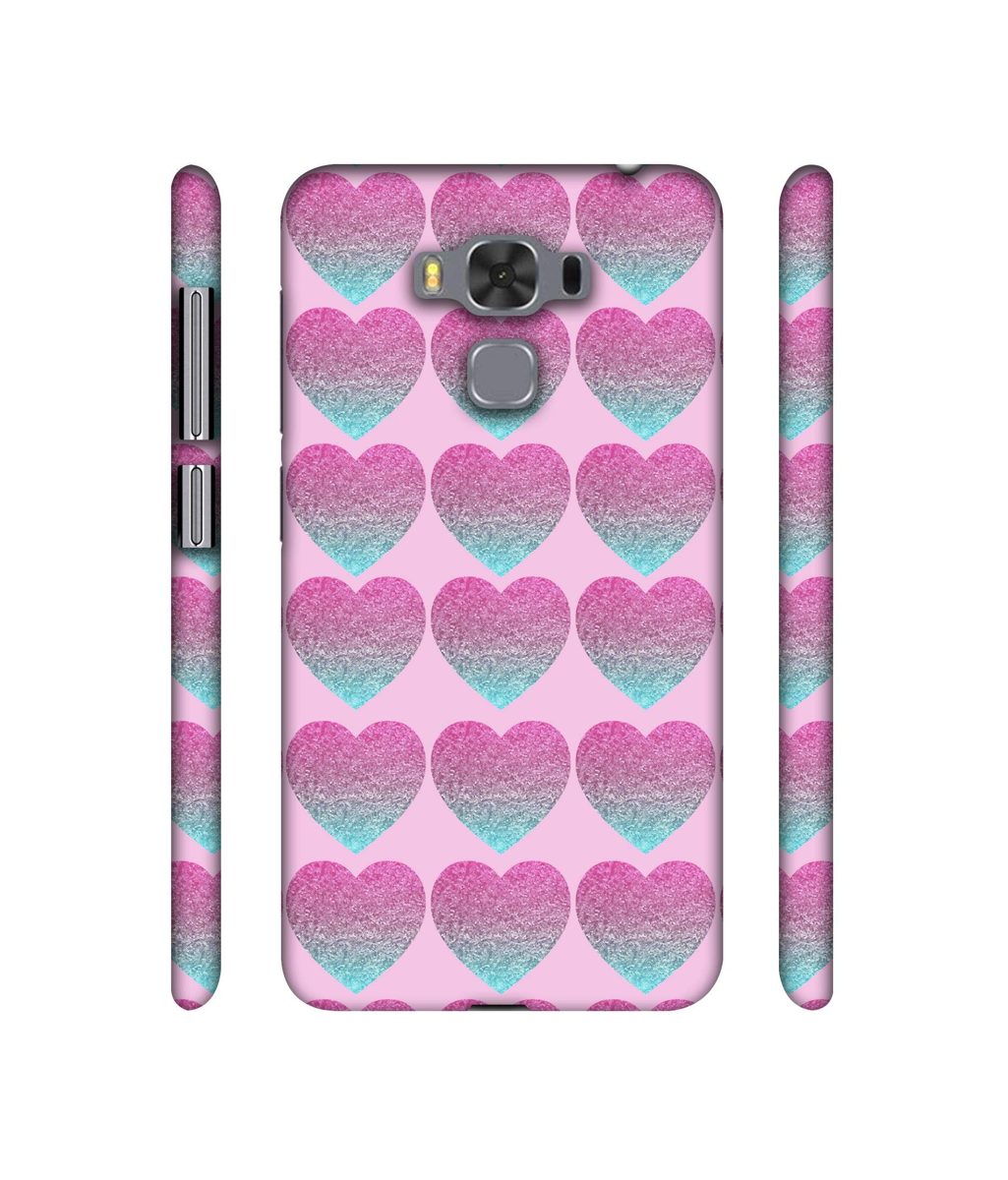 Amazon Brand - Solimo Designer Sparkle Heart Texture 3D Printed Hard Back Case Mobile Cover for Asus Zenfone 3 Max ZC553KL