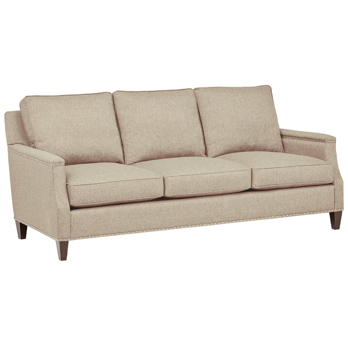 Amazon Brand – Stone & Beam Marin Studded Sofa, 87"W, Tan