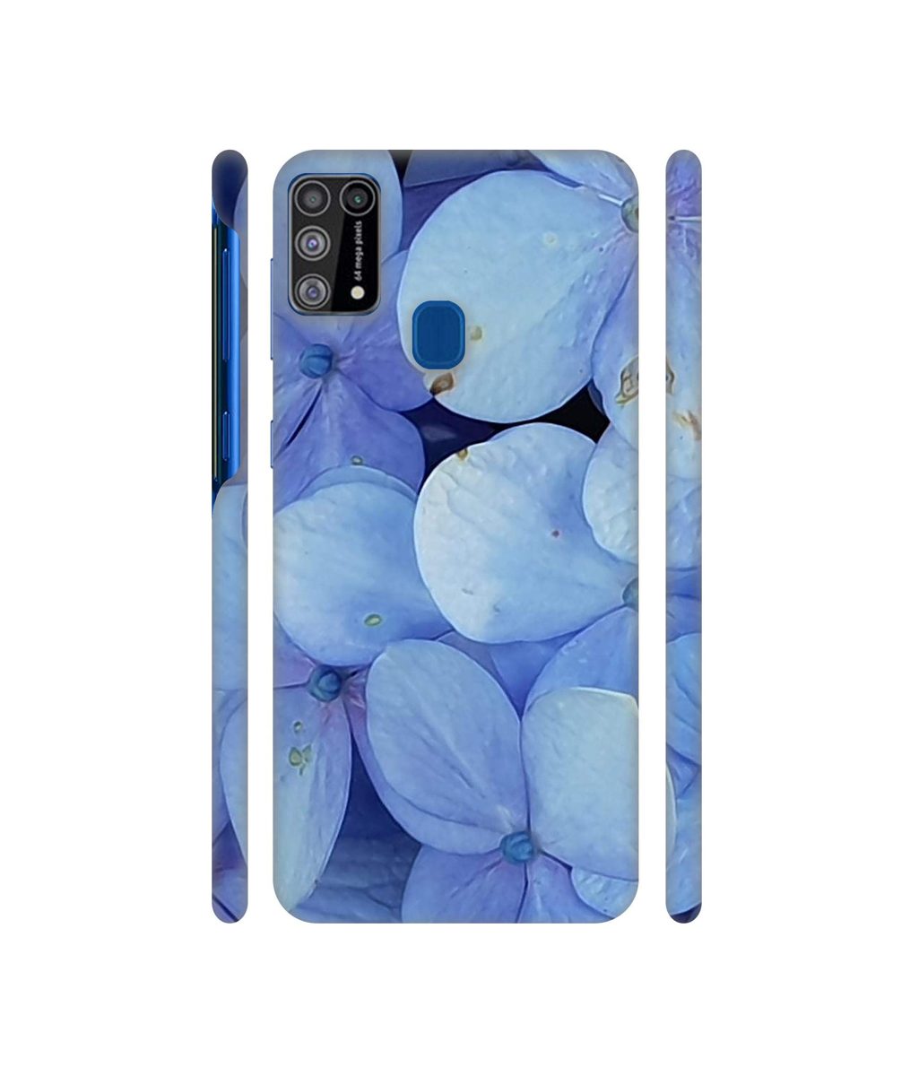 Amazon Brand - Solimo Designer Light Blue Flower Photography 3D Printed Hard Back Case Mobile Cover for Samsung Galaxy M31