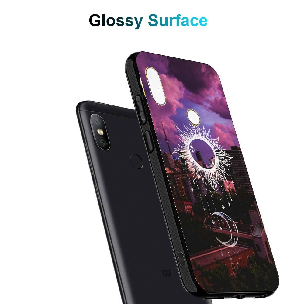 Amazon Brand - Solimo Designer Sun & Moon Printed Hard Back Case Mobile Cover for Xiaomi Redmi Note 6 pro (D1286)
