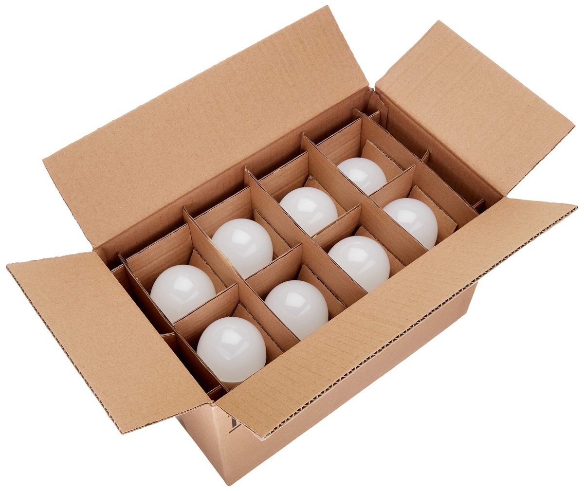 AmazonBasics 40 Watt Equivalent, Soft White, Dimmable, A19 LED Light Bulb, 16-Pack (Renewed)