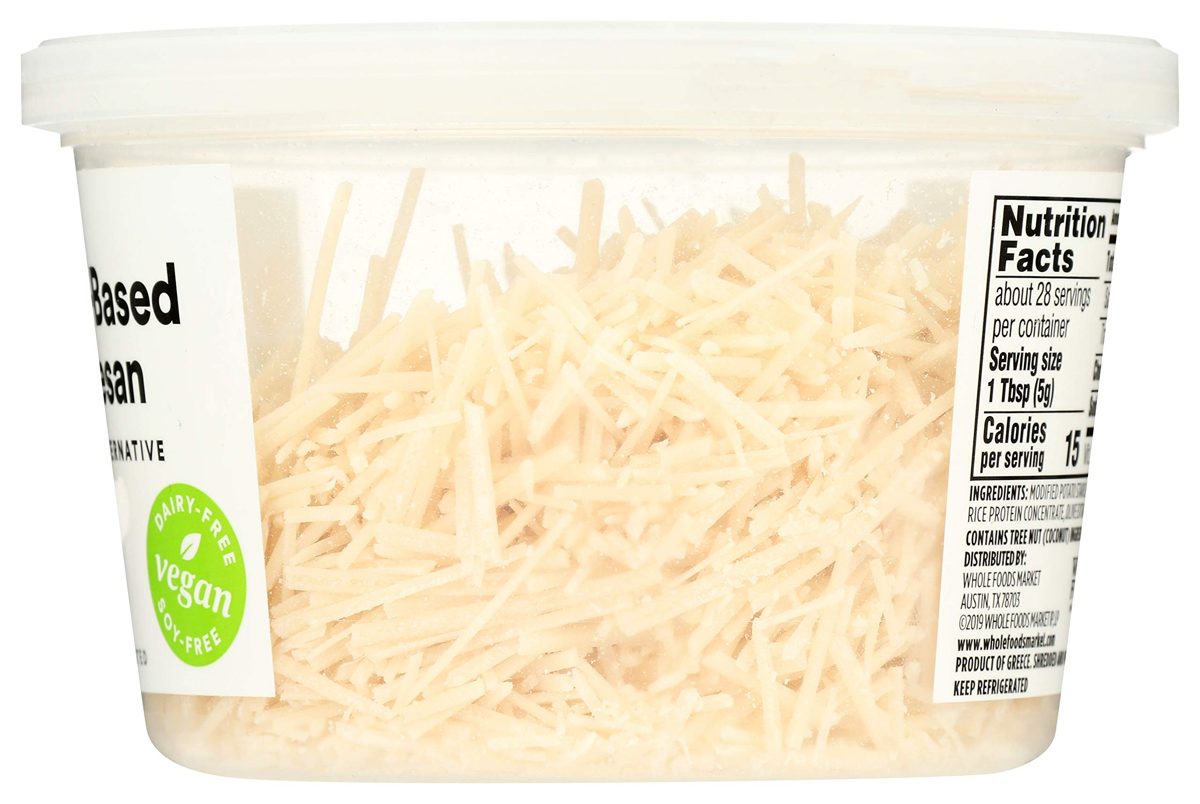 365 by Whole Foods Market, Plant-Based Cheese, Parmesan, 5 Ounce