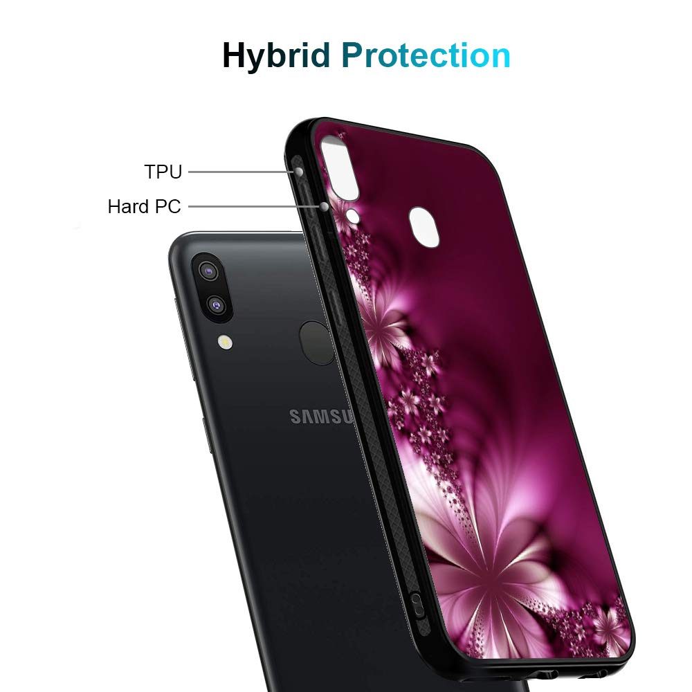 Amazon Brand - Solimo Designer Floral Printed Hard Back Case Mobile Cover for Samsung Galaxy M20 (D1159)