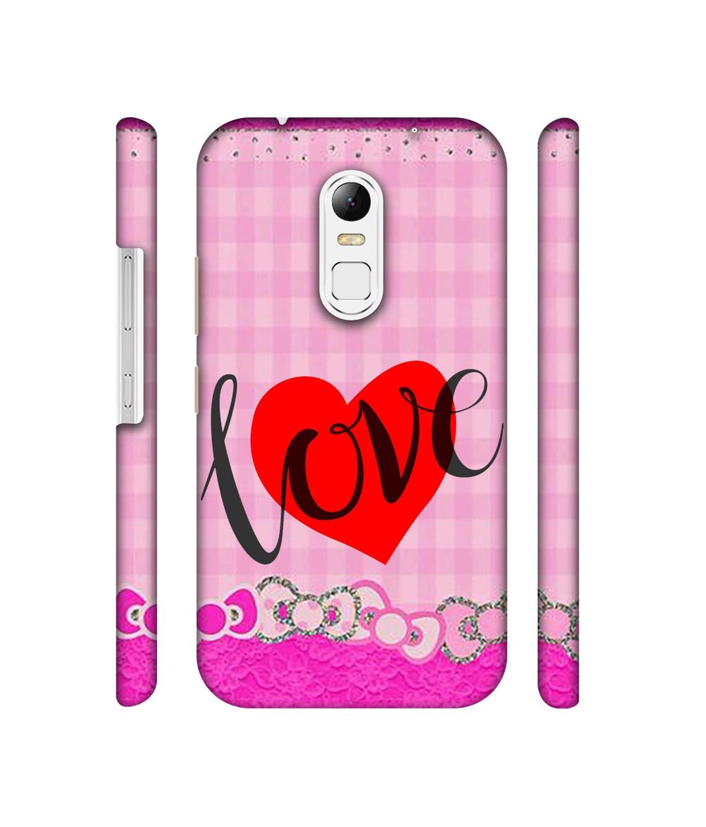 Amazon Brand - Solimo Designer Love Print On Cloth Pattern 3D Printed Hard Back Case Mobile Cover for Lenovo Vibe X3