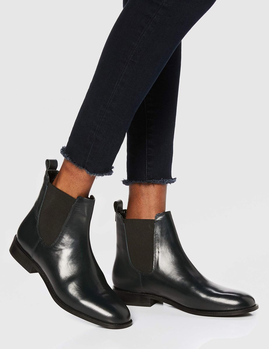 Amazon Brand - find. Women's Chelsea Boots, Blue Navy), US 7.5