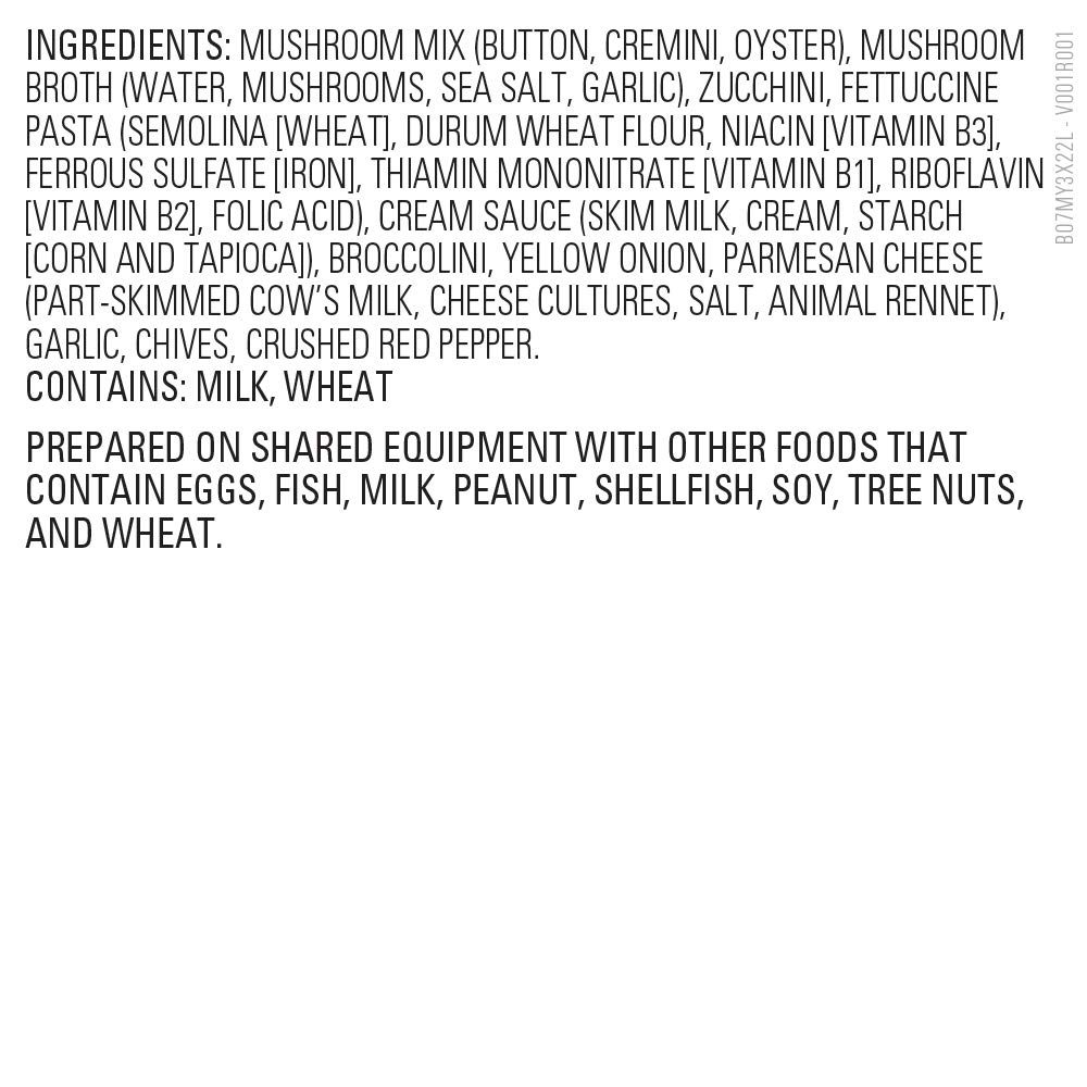 Amazon Meal Kits, Mushroom Fettuccine, Serves 2