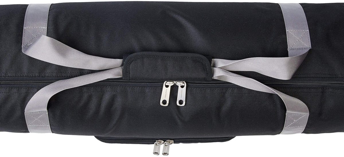 AmazonBasics Small Double Padded Ski Bag - 59 x 7 x 7 Inches, Black (Renewed)