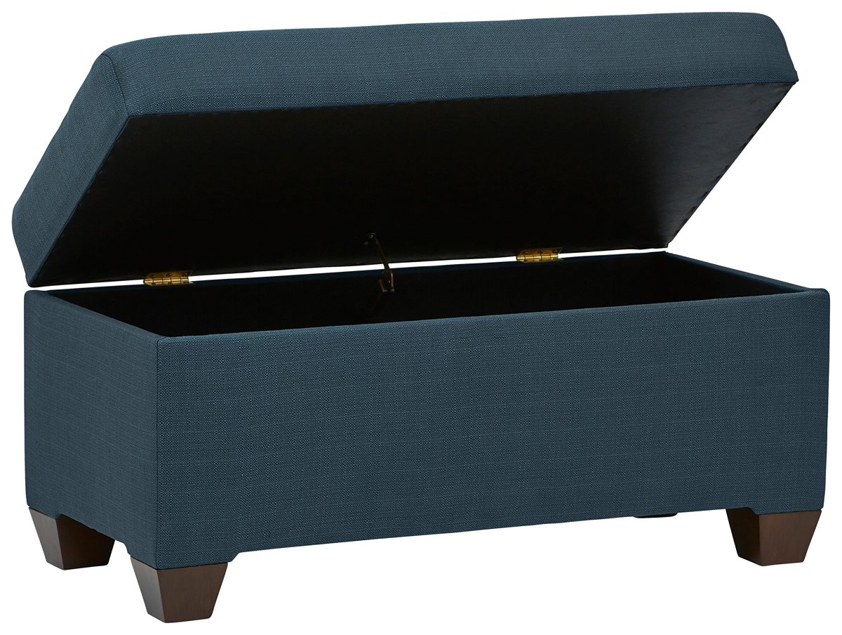 Amazon Brand – Stone & Beam Union Modern Storage Bench, 38"W, Teal