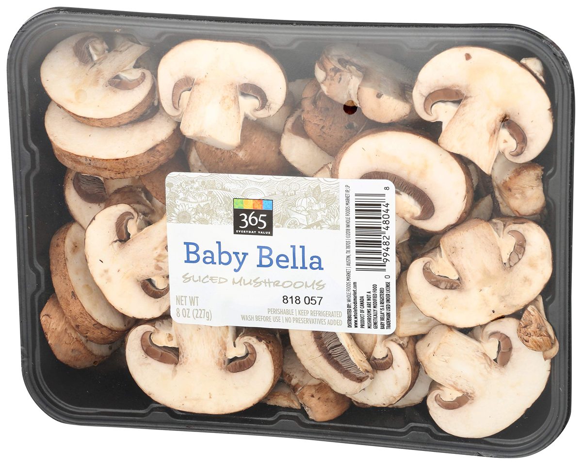 365 Everyday Value, Baby Bella Sliced Mushrooms, 8 oz