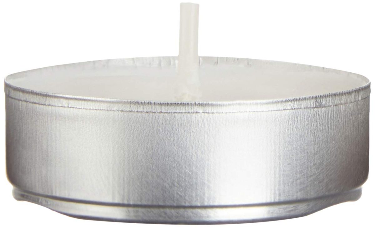 AmazonBasics Unscented Tealight Candles, 200-Pack