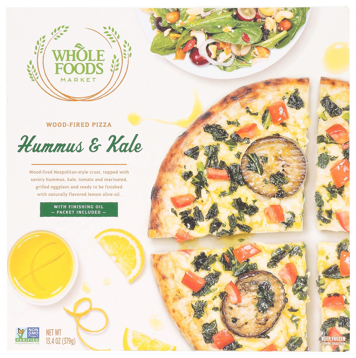 WHOLE FOODS MARKET Hummus & Kale Pizza, 13.4 OZ
