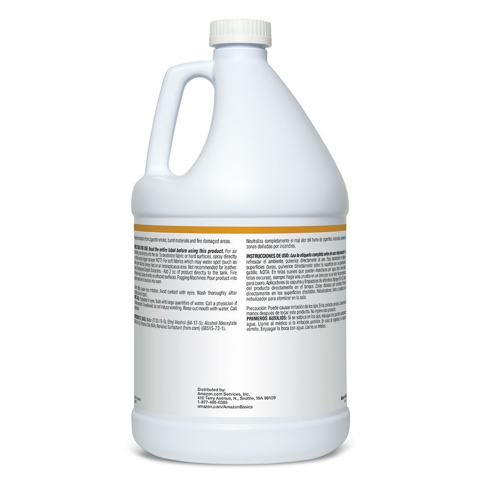 AmazonBasics Smoke and Odor Eliminator Refill, 1-Gallon, 4-Pack