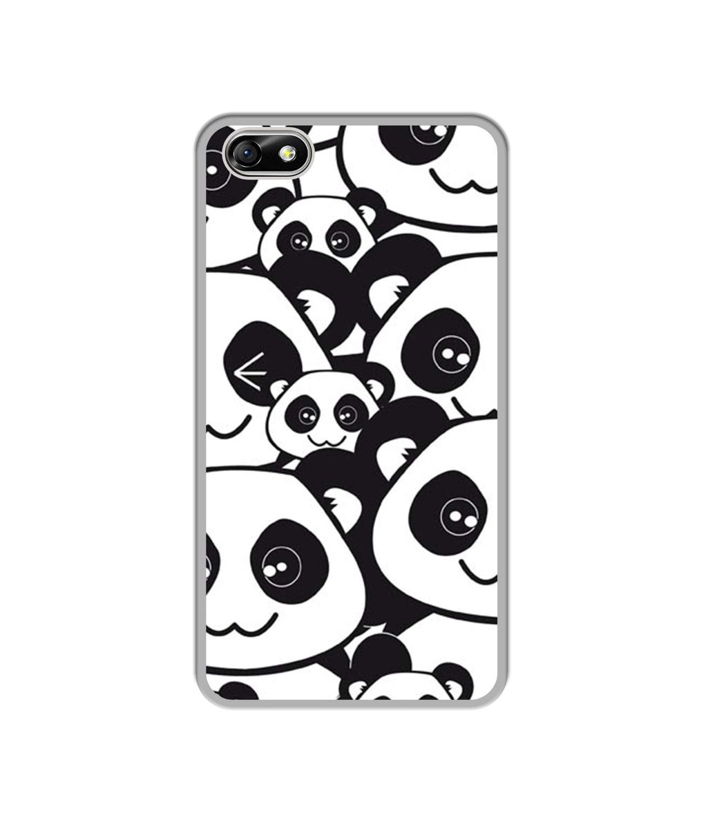Amazon Brand - Solimo Designer Panda Texture UV Printed Soft Back Case Mobile Cover for Huawei Honor 4X