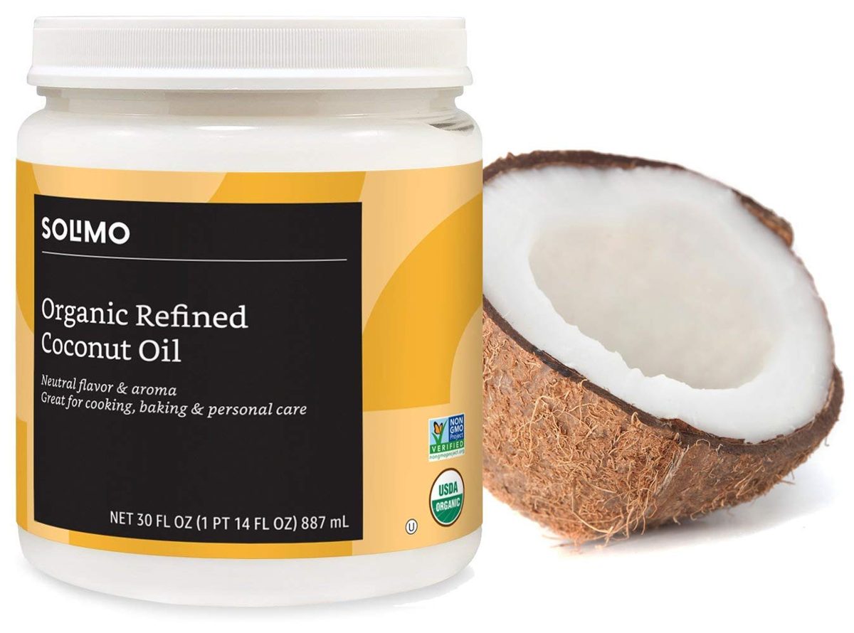 Amazon Brand - Solimo Organic Coconut Oil, Refined, 30 ounce