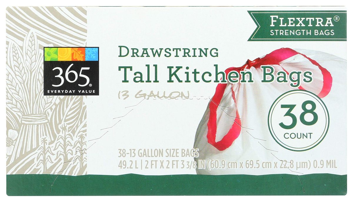 365 Everyday Value, Tall Kitchen Bags (13 Gallon), 38 ct