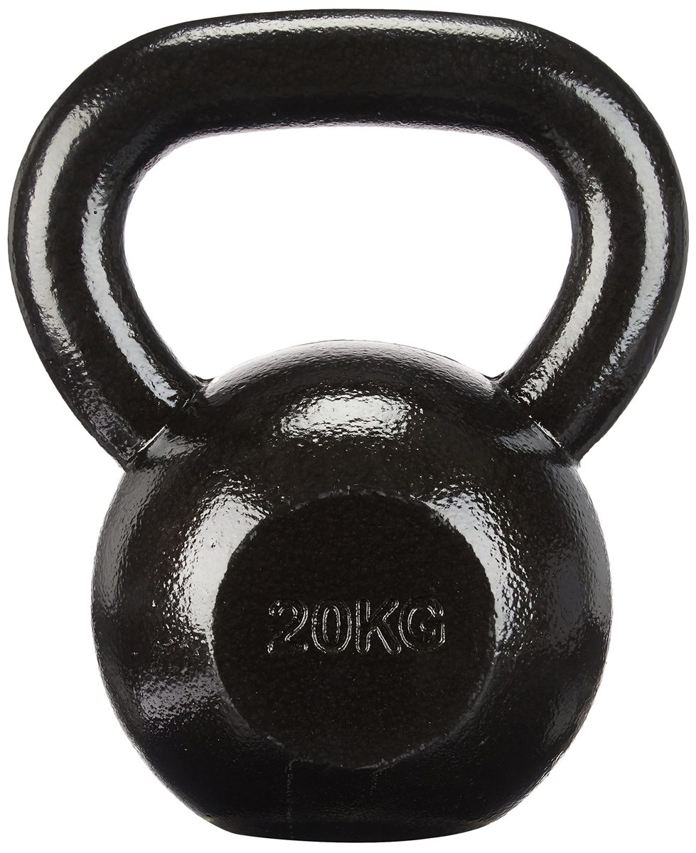 AmazonBasics Cast Iron Kettlebell (Various Sizes from 4 kg to 20 kg), 20 Kg