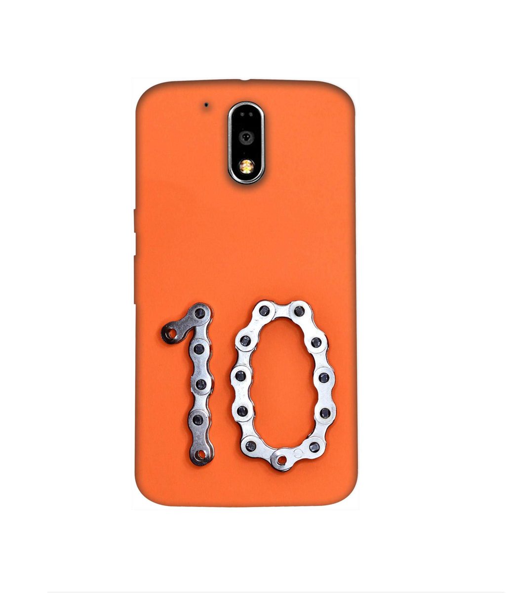 Amazon Brand - Solimo Designer Number Ten 3D Printed Hard Back Case Mobile Cover for Motorola Moto G4 Plus