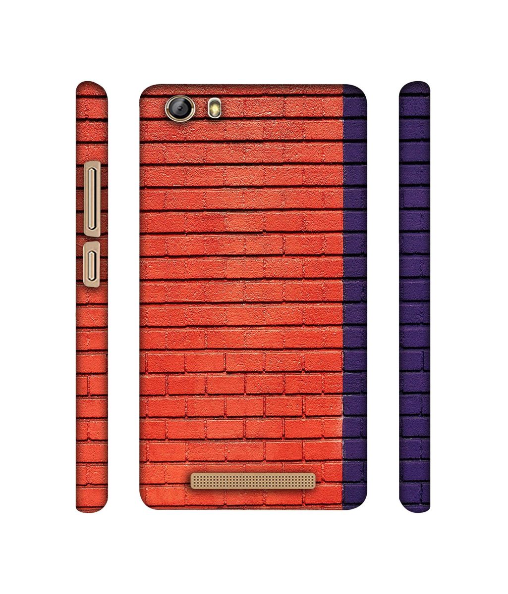 Amazon Brand - Solimo Designer Red and Purple Brick 3D Printed Hard Back Case Mobile Cover for Gionee Marathon M5 lite