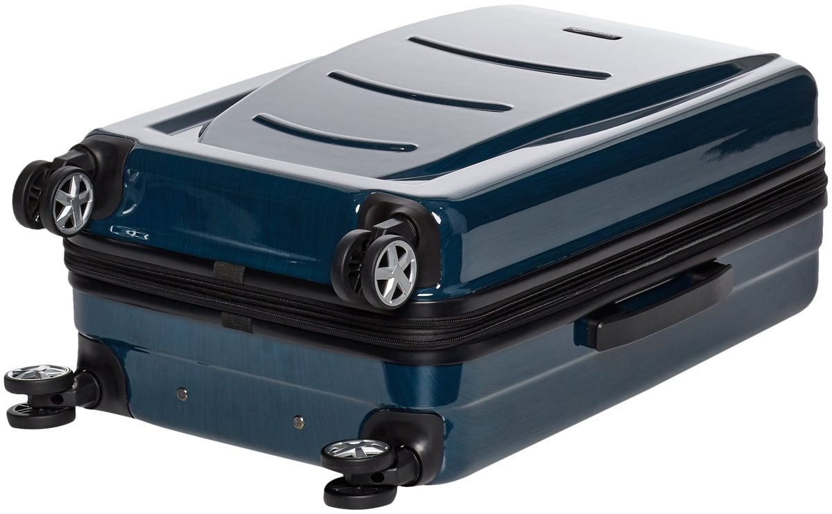 AmazonBasics Hardside Luggage Spinner - 68cm, Navy Blue
