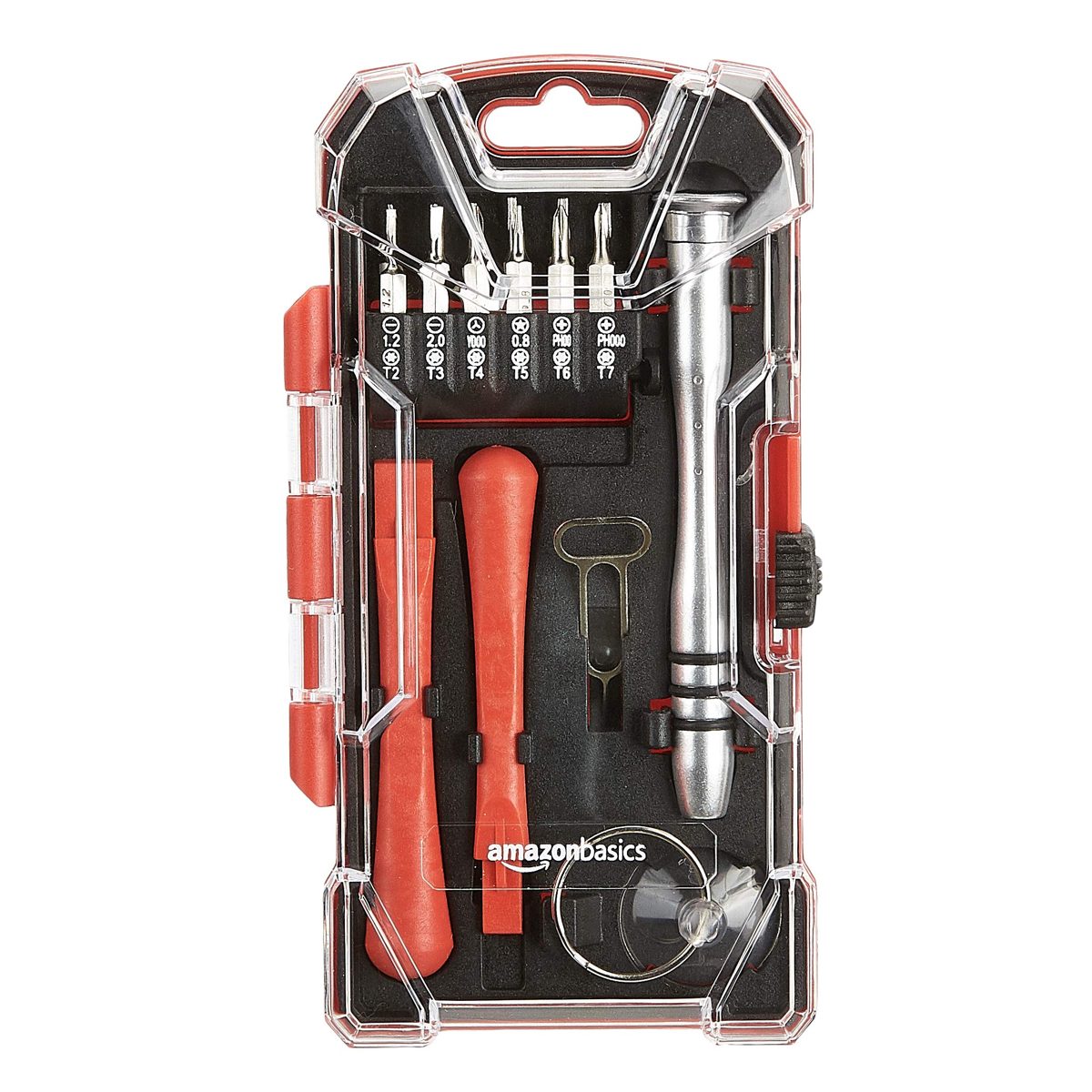Amazon Basic 17 Piece Screwdriver Set for Electronic Repair