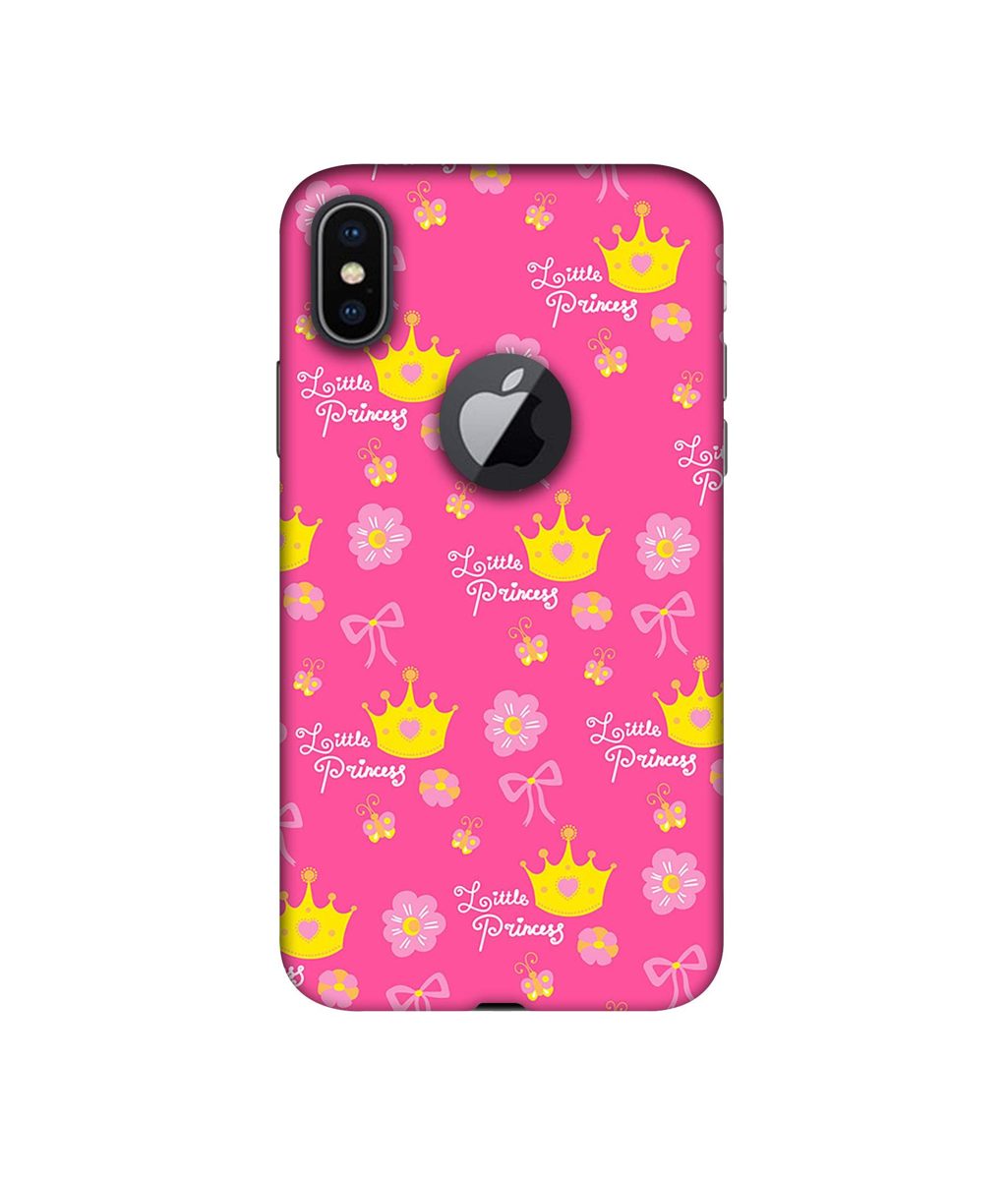 Amazon Brand - Solimo Designer Little Princess Pattern 3D Printed Hard Back Case Mobile Cover for Apple iPhone X (Logo Cut)