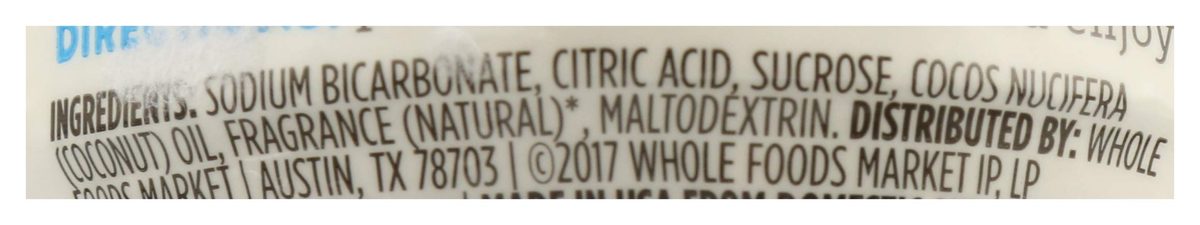 Whole Foods Market, Bath Bomb Fizzing Coconut Milk, 2.3 Ounce