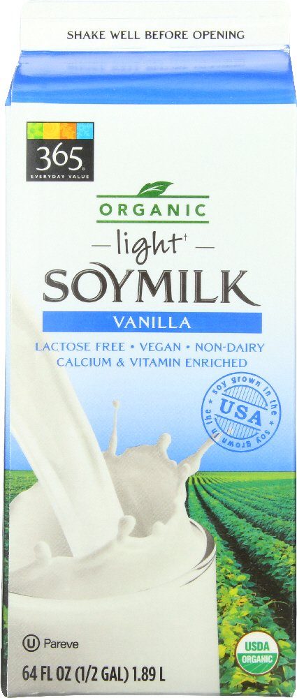 365 Everyday Value, Organic Light Soymilk Vanilla, 64 fl oz