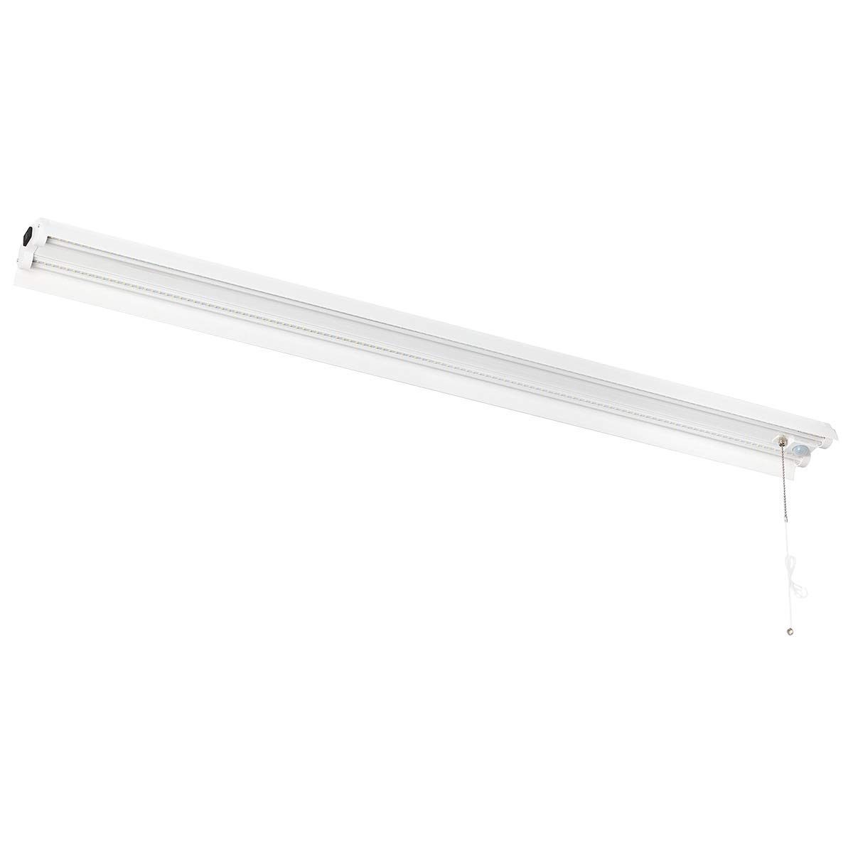 AmazonCommercial Linkable Motion Sensing LED Utility Shop Light with Bypass Switch, 4-Foot, 4500 Lumens, 40 Watt, Energy Star and ETL Certified | Cool White, 6-Pack