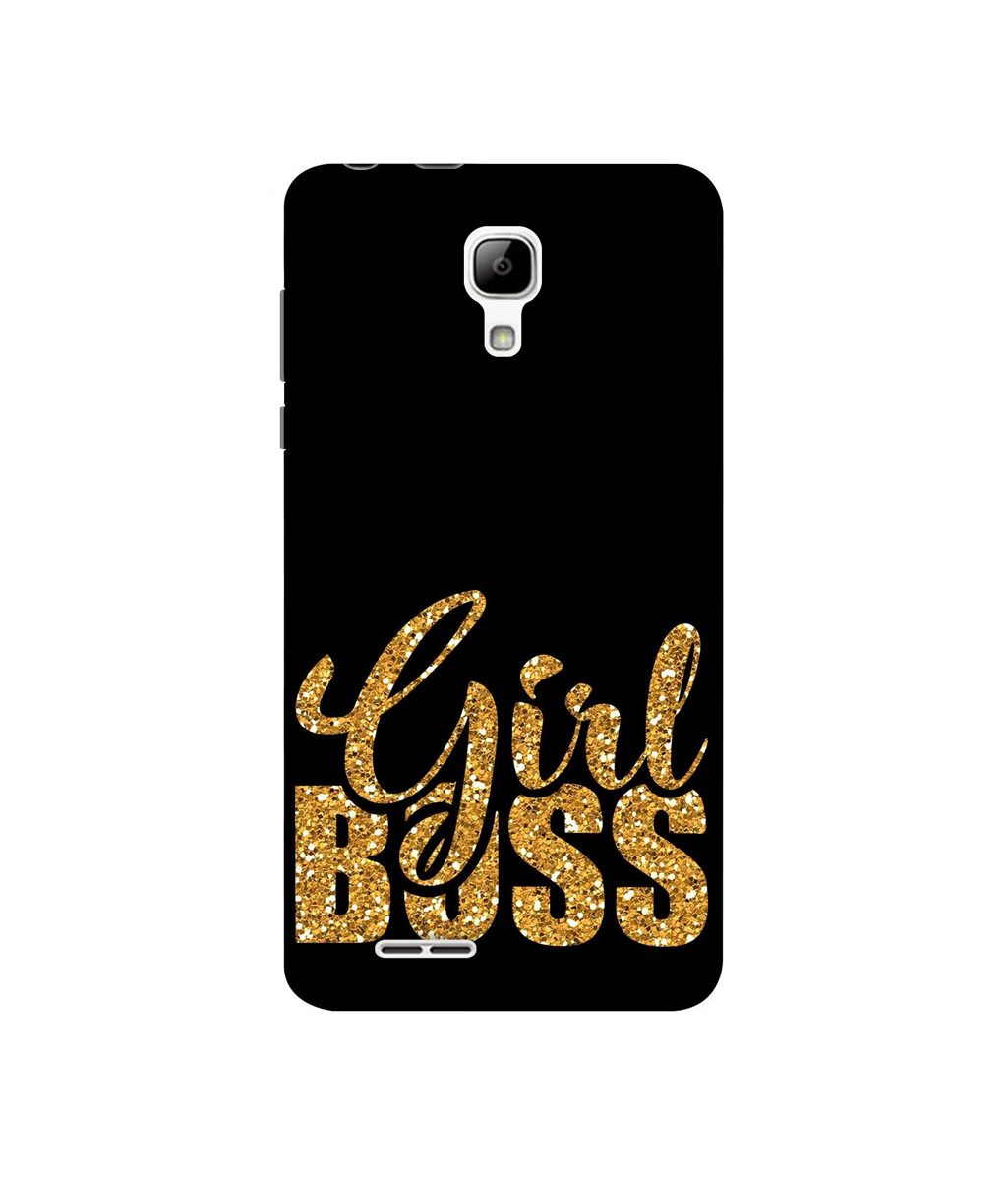 Amazon Brand - Solimo Designer Sparkle Girl Boss UV Printed Soft Back Case Mobile Cover for Micromax Bolt Selfie Q424