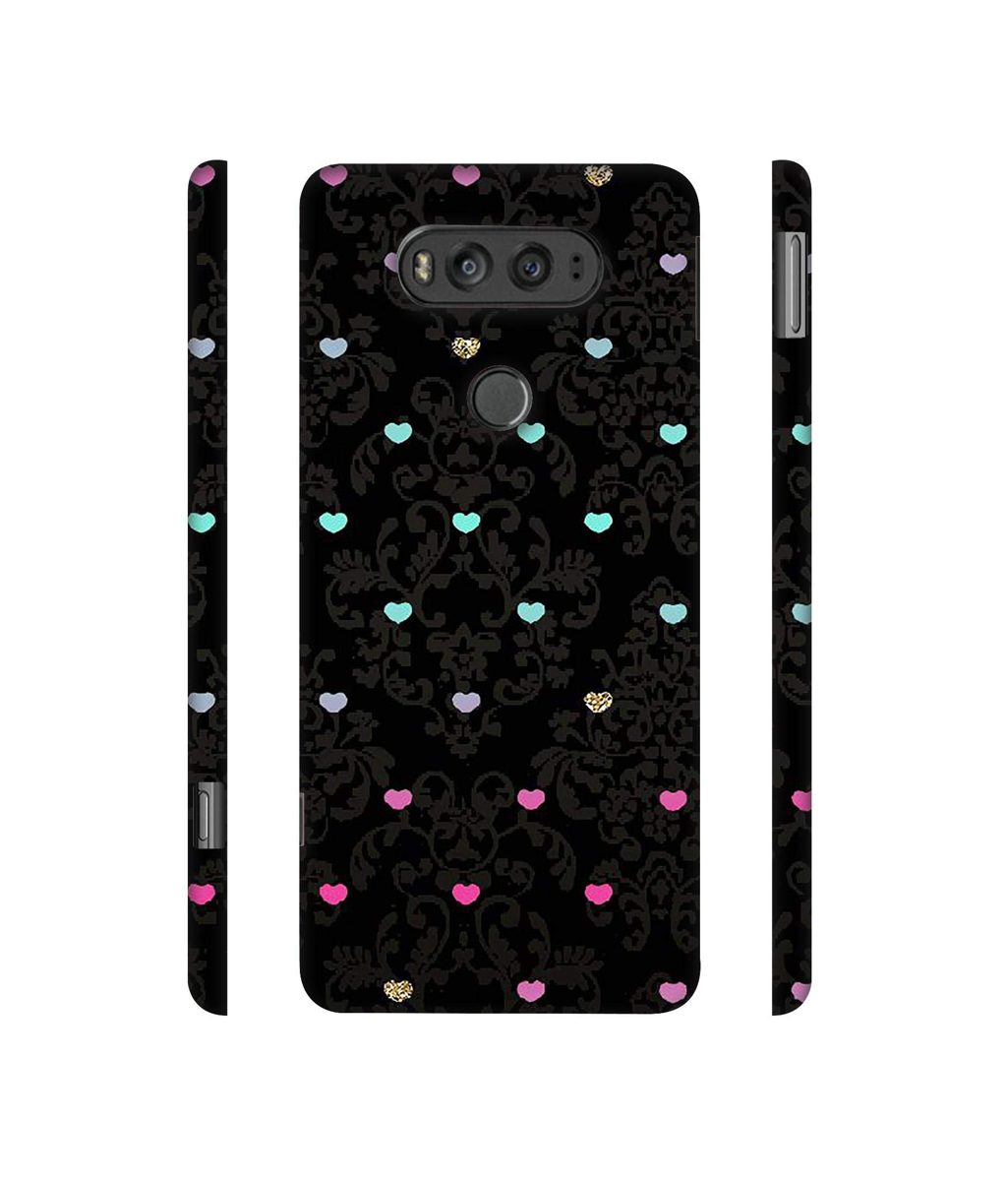 Amazon Brand - Solimo Designer Heart Texture 3D Printed Hard Back Case Mobile Cover for LG V20