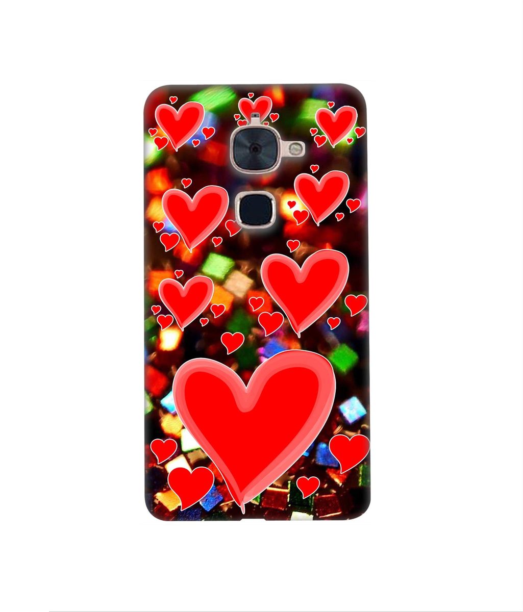 Amazon Brand - Solimo Designer Heart Texture on Glitters 3D Printed Hard Back Case Mobile Cover for LeTV Le 2