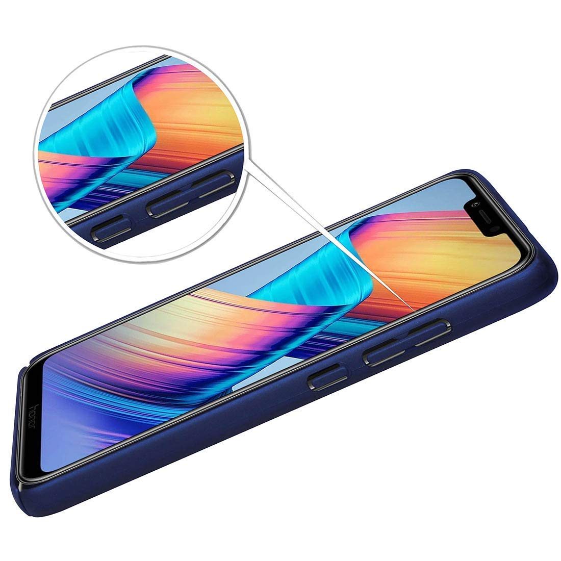 Amazon Brand - Solimo Mobile Cover (Hard Back & Slim) for Huawei Honor Play (Blue)