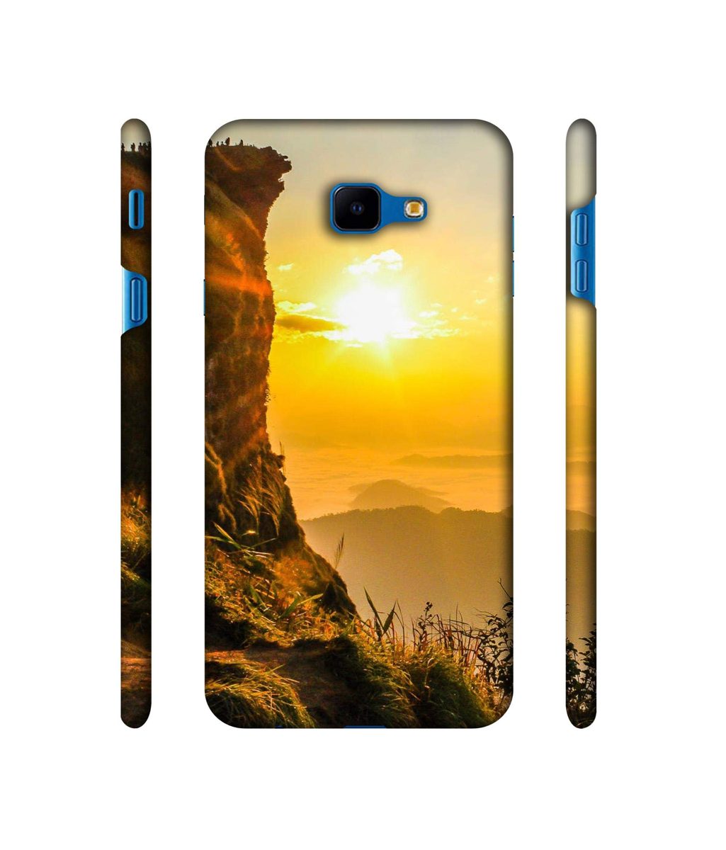 Amazon Brand - Solimo Designer Mountan Side Sun View 3D Printed Hard Back Case Mobile Cover for Samsung Galaxy J4 Core