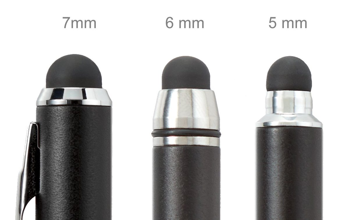 AmazonBasics Capacitive Stylus Pen for Touchscreen Devices - Black PEABS-3TIPSSTYLUS-BK-4PKS