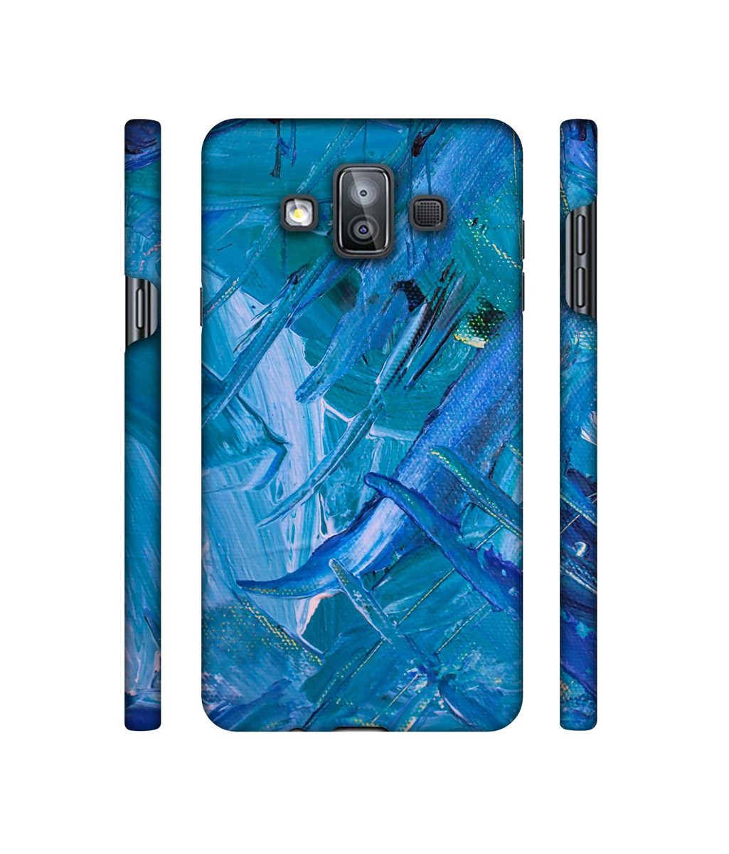Amazon Brand - Solimo Designer Blue Paint 3D Printed Hard Back Case Mobile Cover for Samsung Galaxy J7 Duo