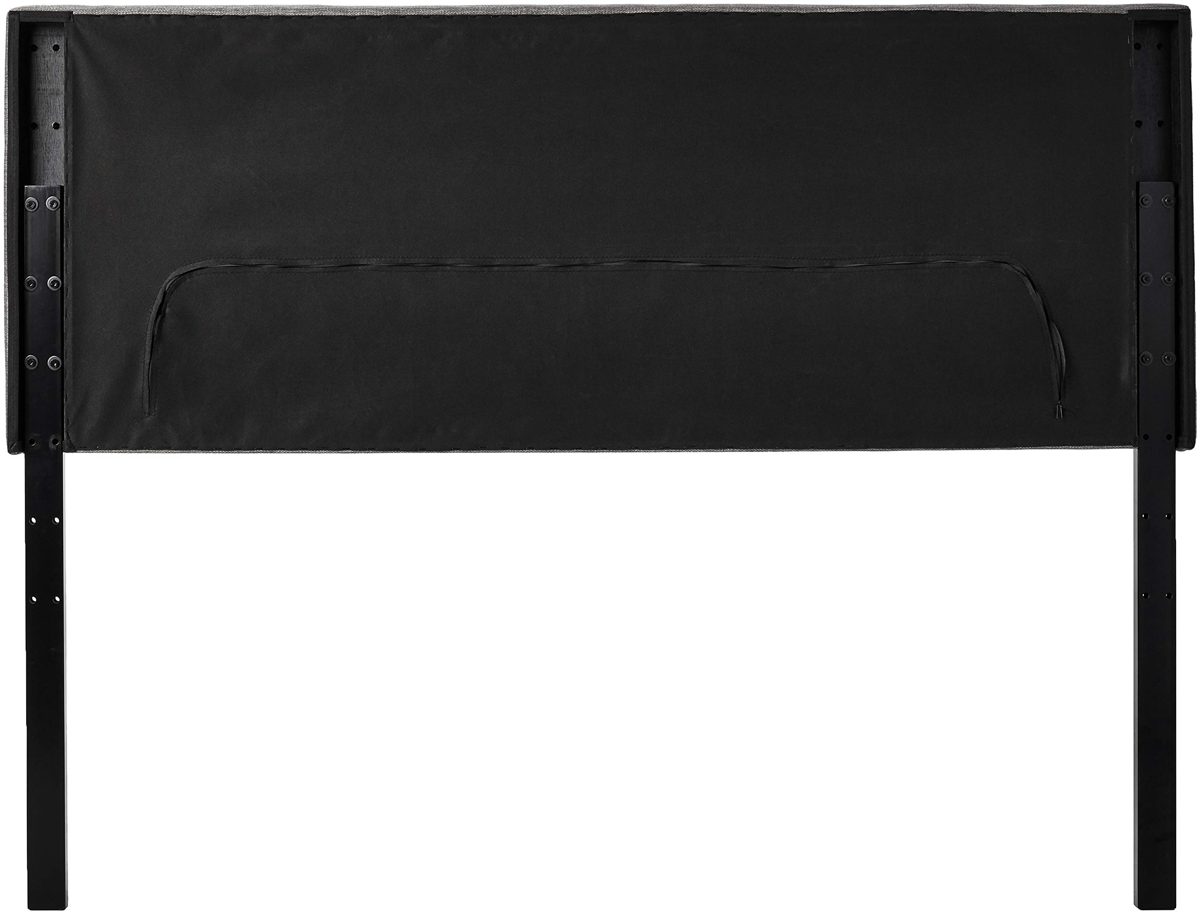 Ravenna Home Haraden Modern Rectangular Button-Tufted King Headboard, 82"W, Grey