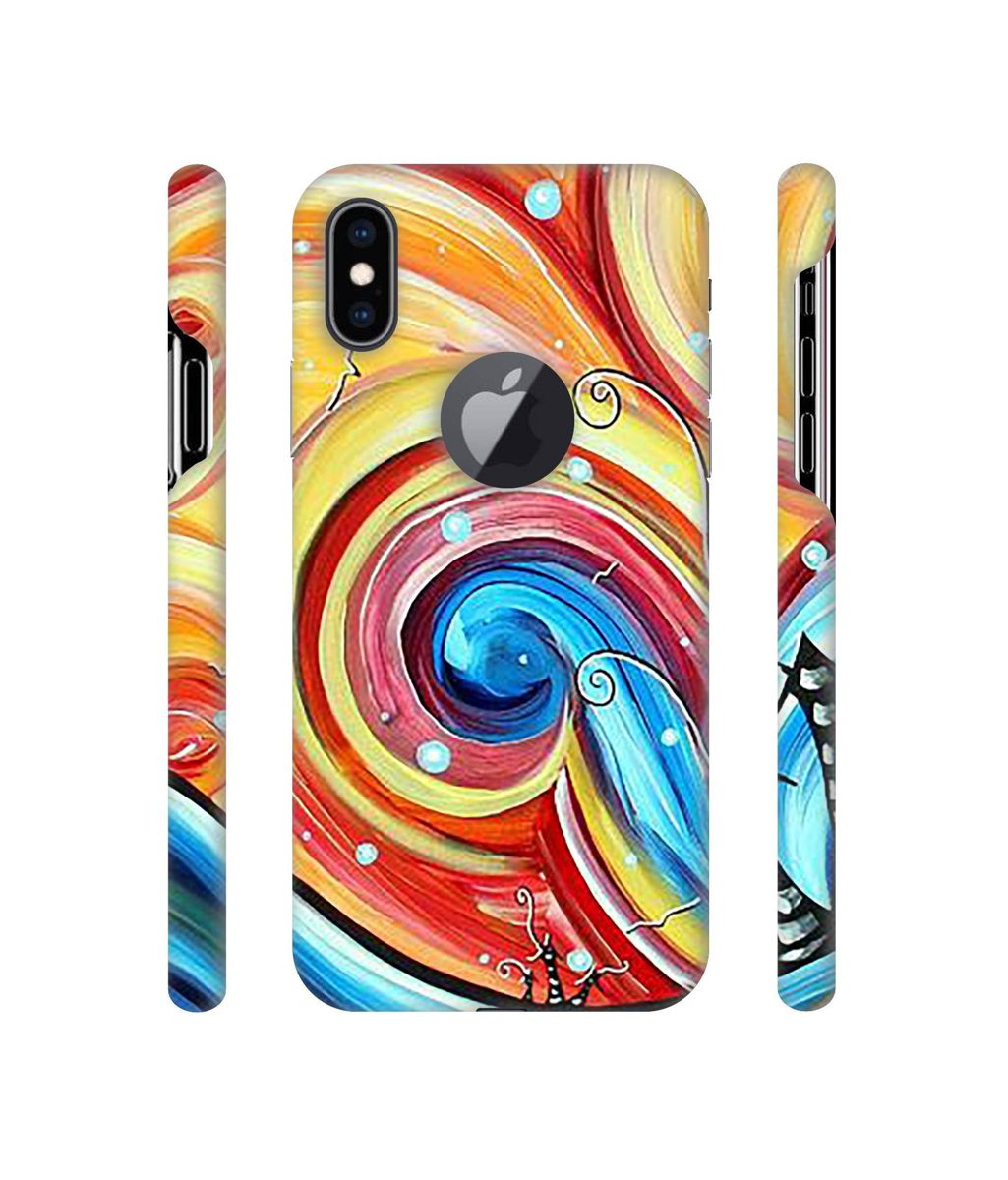 Amazon Brand - Solimo Designer Abstarct Color Mixing 3D Printed Hard Back Case Mobile Cover for Apple iPhone Xs Max (Logo Cut)