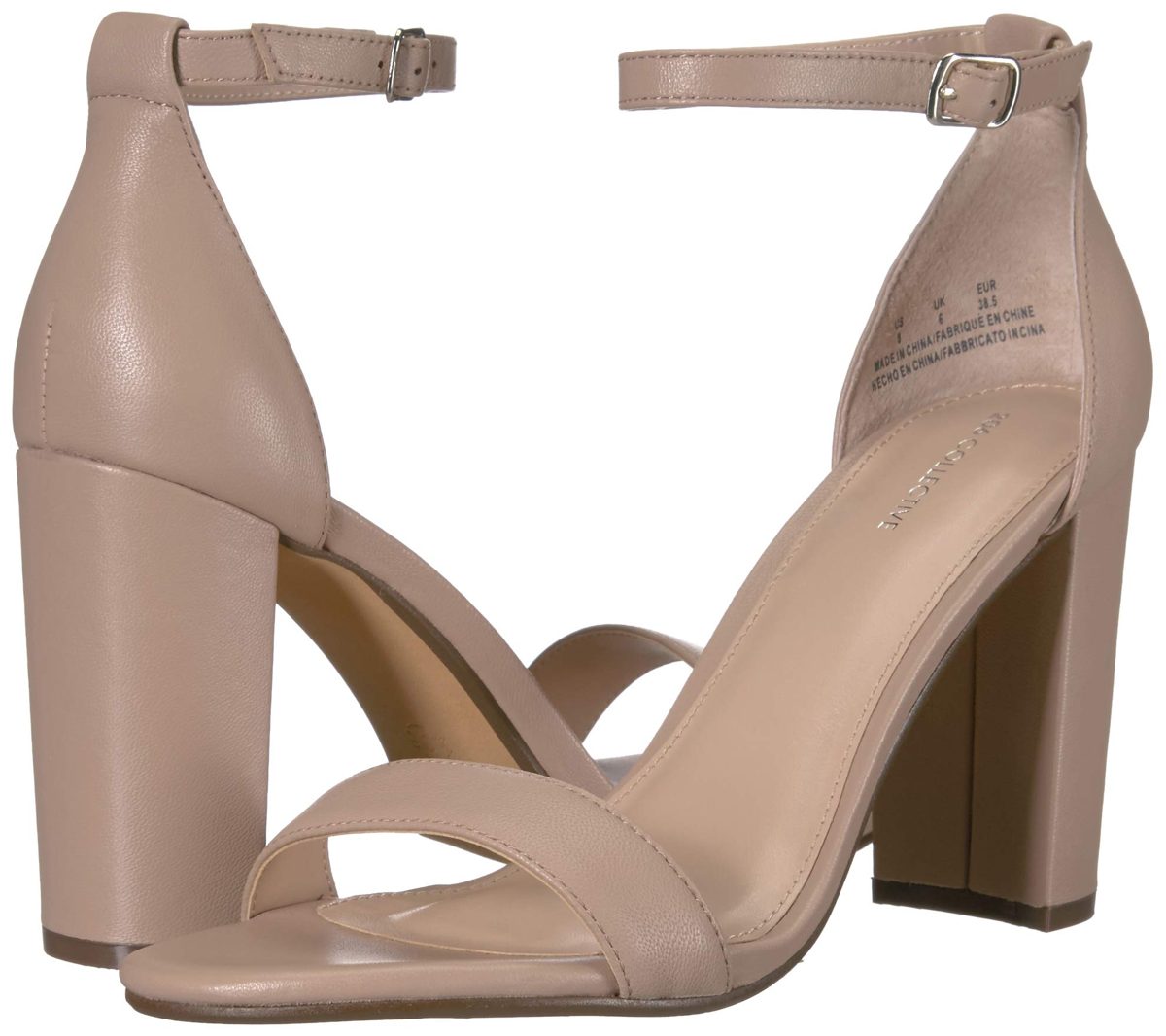 Amazon Brand - 206 Collective Women's Maui Heeled Sandal, Blush, 13 B US