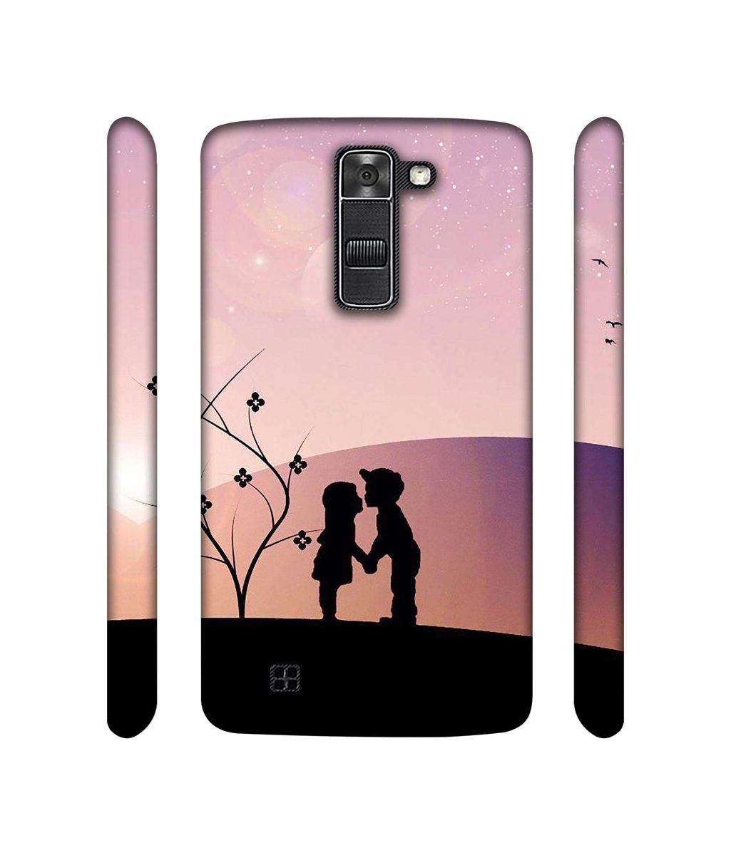 Amazon Brand - Solimo Designer Kiss-ing Couple 3D Printed Hard Back Case Mobile Cover for LG K7