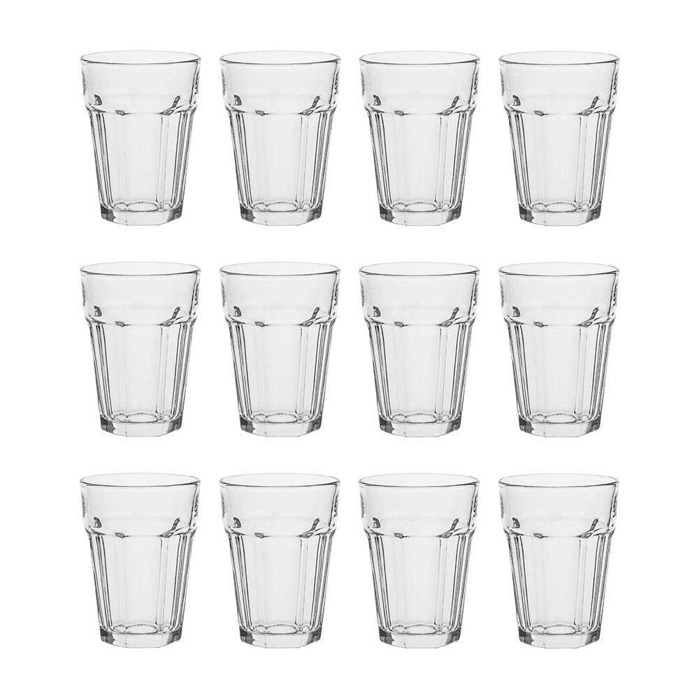 AmazonCommercial Gibraltar Drinking Glass Tumbler, 12.6 oz, Set of 12