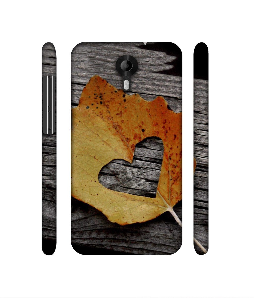 Amazon Brand - Solimo Designer Leaf with Heart Cut 3D Printed Hard Back Case Mobile Cover for Micromax Canvas Nitro 4G E455